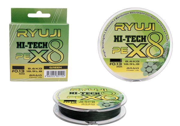 RYUJI HI-TECH X8 150M GREEN